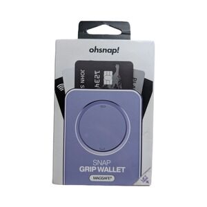 Gg3-O OhSnap Snap Magnetic MagSafe Phone Grip RFID Card Wallet Crushed Orchid